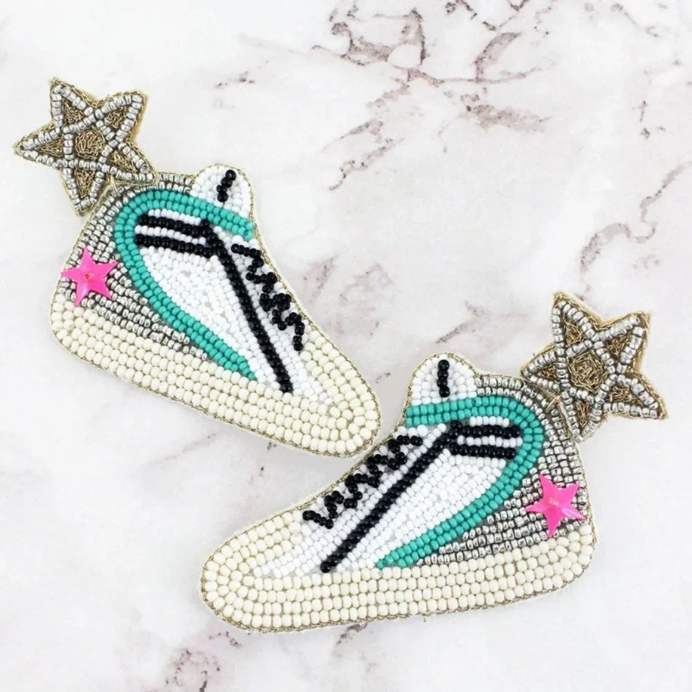 NWT Turquoise Star High Top Earrings - Picture 1 of 1